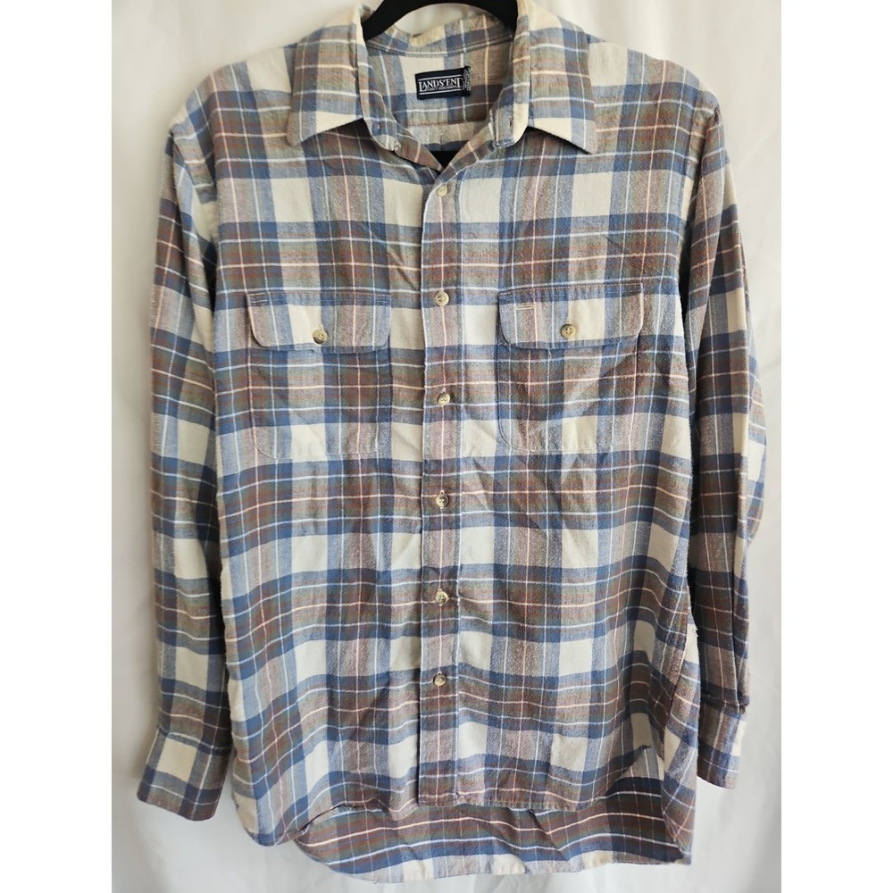 Lands End Size M Flannel Shirt